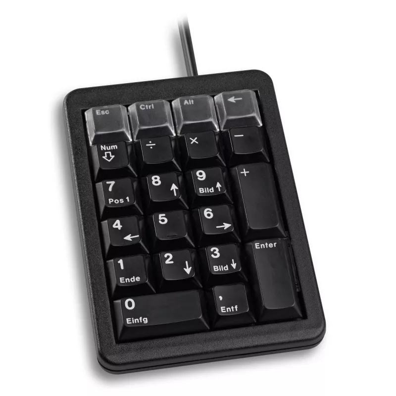 CHERRY G84-4700 KEYPAD bedraad, USB, zwart (UK/US), USB, 21, laptop/pc, 1.75 m, zwart