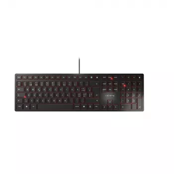 CHERRY KC 6000 slank toetsenbord USB Zwitsers zwart