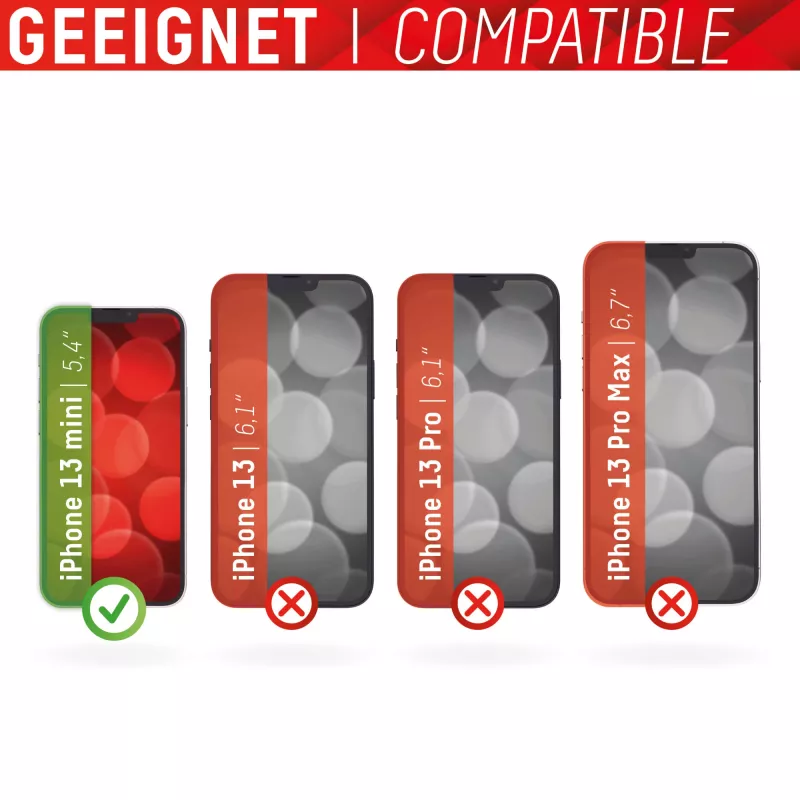 Displex Full Cover beeldschermbeschermglas Apple iPhone 13 mini gehard glas