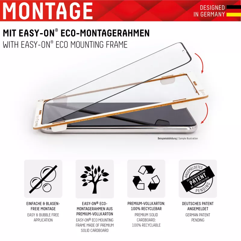 Displex Full Cover beeldschermbeschermfolie Samsung Galaxy S22 van gehard glas