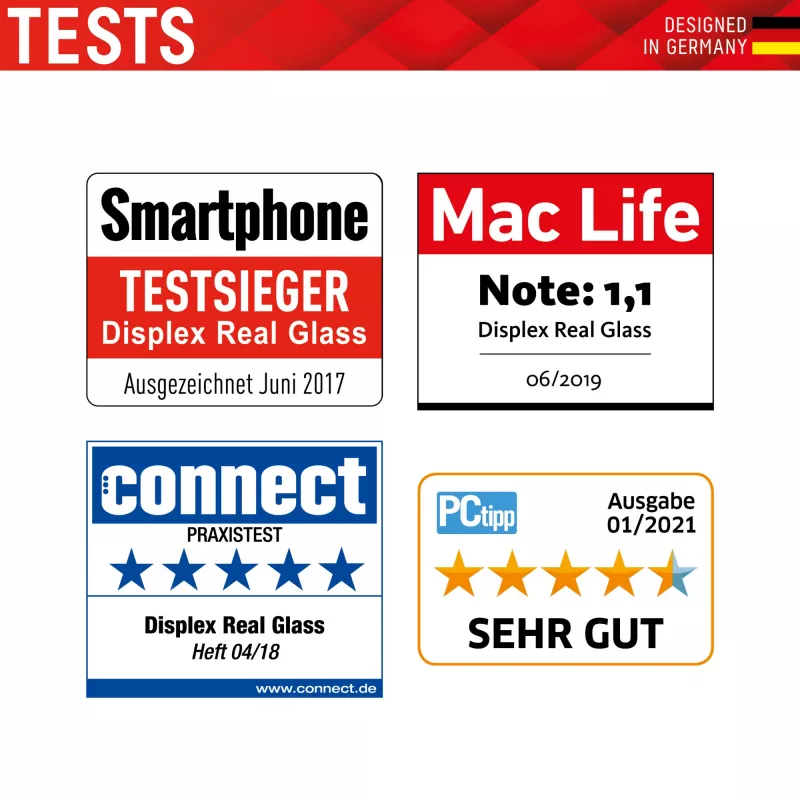 Displex displayschermfolie + hoesje voor Samsung Galaxy A53 5G, gehard glas