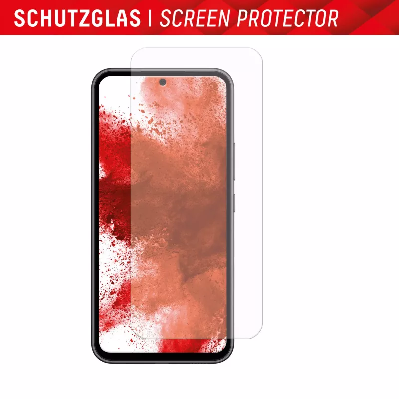 Displex displayschermfolie + hoesje voor Samsung Galaxy A54 5G gehard glas
