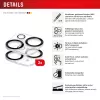 Displex Full Cover camera-lensglas iPhone 15/15 Plus, 10H, volledige camerabescherming, Quick Mount, 2 stuks