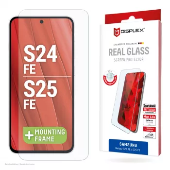 Displex displayscherm (10H) voor Samsung Galaxy S25 FE/S24 FE, Eco-montageframe, krasbestendig