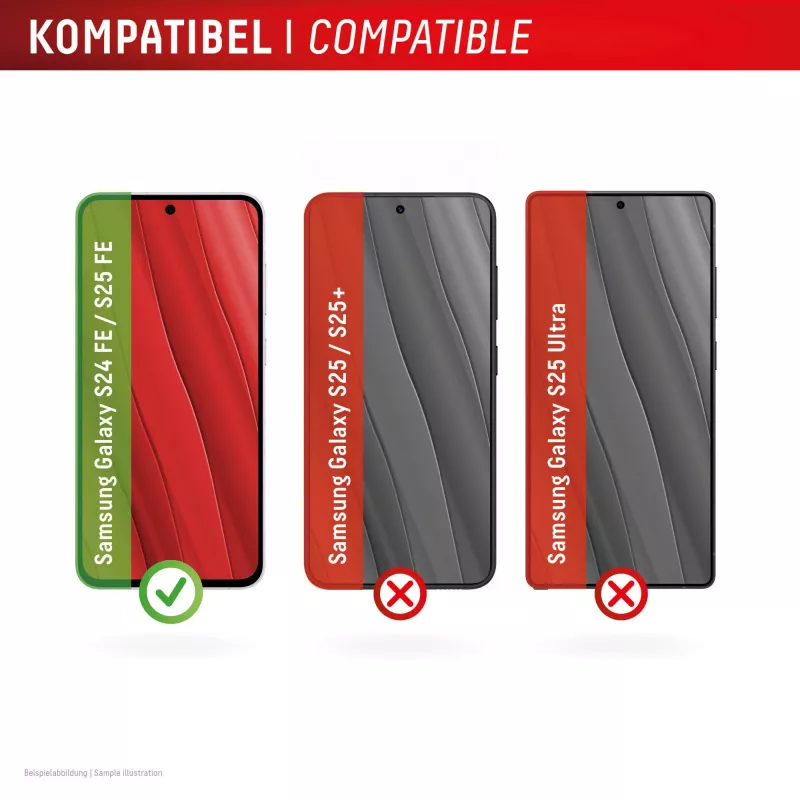 Displex displayscherm (10H) voor Samsung Galaxy S25 FE/S24 FE, Eco-montageframe, krasbestendig