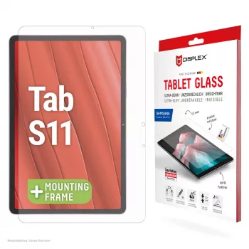 Displex Tablet Glass (9H) voor Samsung Galaxy Tab S11, Eco-montageframe, breukvast