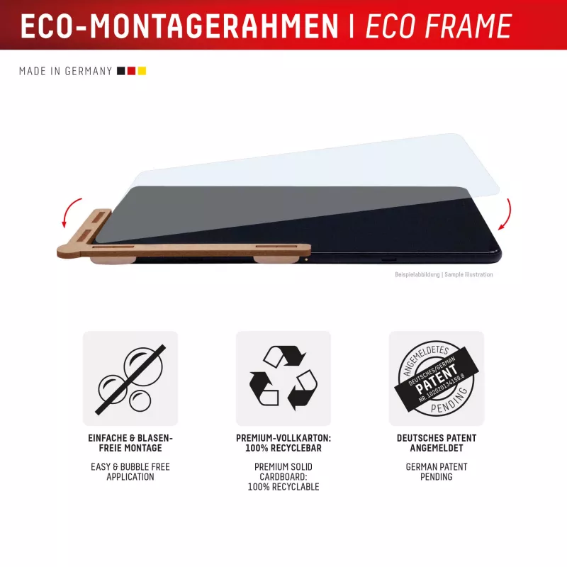 Displex Tablet Glass (9H) voor Samsung Galaxy Tab S11, Eco-montageframe, breukvast