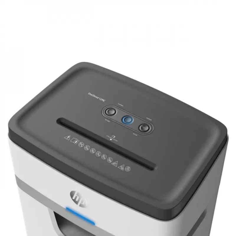 Papierversnipperaar HP OneShred 12MC microsnede 2x15 mm 12 vel 25 L 65 dB 220 mm wit