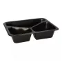 Papstar 96554 wegwerp levensmiddelenbak zwart PET 227x178x45mm