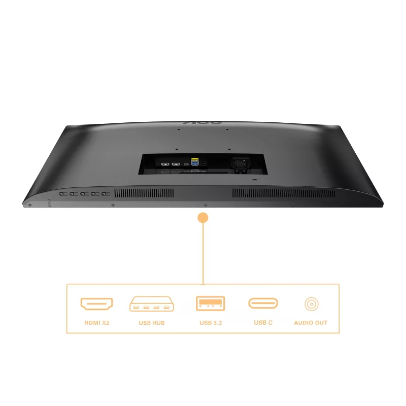 AOC B3 U27B3CF computermonitor 68,6 cm (27 inch) 3840 x 2160 pixel 4K Ultra HD LCD zwart