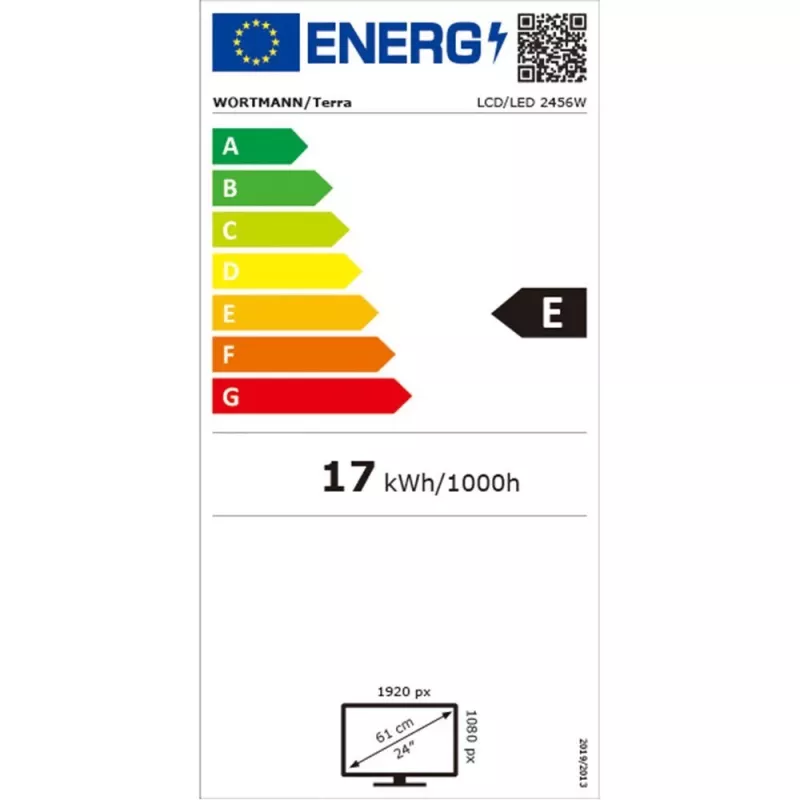 TERRA 3030250 computerbeeldscherm 60,5 cm (23,8 inch) 1920 x 1080 pixel Full HD LED zwart