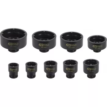 Dopsleutelset KS Tools 450.5020 — 9 dopsleutelinzetstukken, gewicht 7,82 kg
