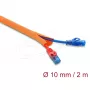 Kabelbeschermingsslang zelfsluitend DELOCK 2 m x 10 mm oranje