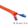 Kabelbeschermingsslang zelfsluitend DELOCK 2 m × 16 mm oranje