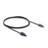 DELOCK 90999 multimode-POF-glasvezelkabel 2 m zwart/grijs