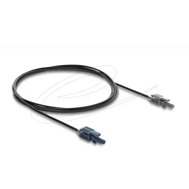 DELOCK 90999 multimode-POF-glasvezelkabel 2 m zwart/grijs