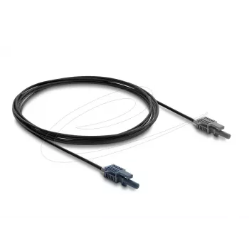 Glasvezelkabel DELOCK 91022 Multimode POF 3 m, zwart/grijs