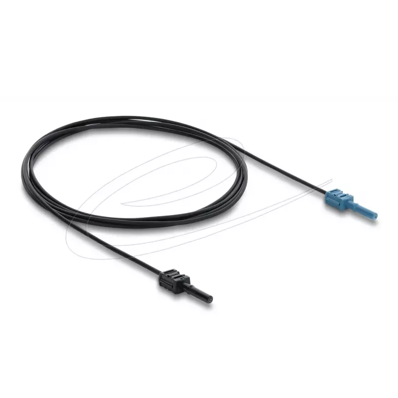 Glasvezel-adapterkabel DELOCK 91024 multimode 2 m, zwart/blauw, 1 stuks