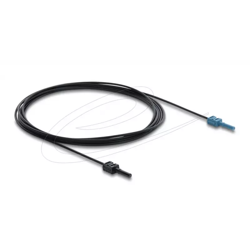 Glasvezel-adapterkabel DELOCK 91026, multimode-POF, 3 m, zwart/blauw, 1 stuks
