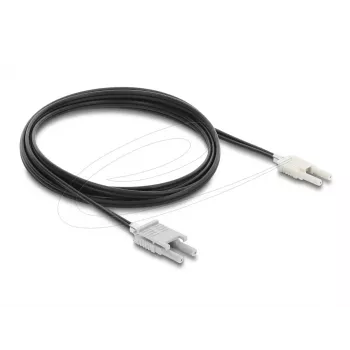 Glasvezel-adapterkabel DELOCK 91028 multimode, 2 m, zwart/grijs