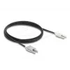 Glasvezel-adapterkabel DELOCK 91030, multimode-POF, 3 m, zwart/grijs