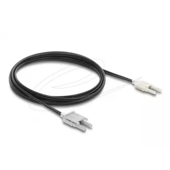 Glasvezel-adapterkabel DELOCK 91030, multimode-POF, 3 m, zwart/grijs