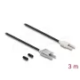 Glasvezel-adapterkabel DELOCK 91030, multimode-POF, 3 m, zwart/grijs