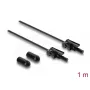 Glasvezeladapter DELOCK 91036 multimode, zwart, 100 cm kabel, 1 stuks