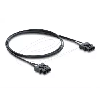Glasvezel-patchkabel DELOCK 91045 POF kunststof ST naar ST 1 m zwart
