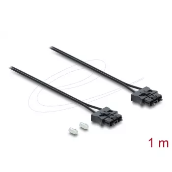 Glasvezel-patchkabel DELOCK 91045 POF kunststof ST naar ST 1 m zwart