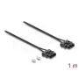 Glasvezel-patchkabel DELOCK 91045 POF kunststof ST naar ST 1 m zwart