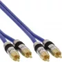 InLine Premium RCA-audiokabel 2x RCA-stekker/stekker verguld 5 m