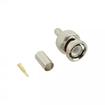 InLine BNC-krimpstekker voor RG59-videokabel, brons, 7 g, 70 mm, 123 mm, 15 mm, 9 g