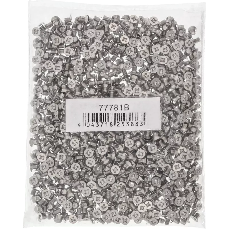 InLine Schroef voor 3.5 inch HDD/SSD, 3mm, platte kop, zilver 1000 stuks verpakking