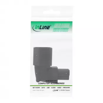InLine stroomadapter IEC 60320 C14 / C5, op-/afgewinkeld, 3-polig IEC-apparaat