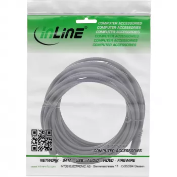 InLine DC-verlengkabel, DC-stekker/bus 5,5x2,1mm, AWG 18, zwart, 5m