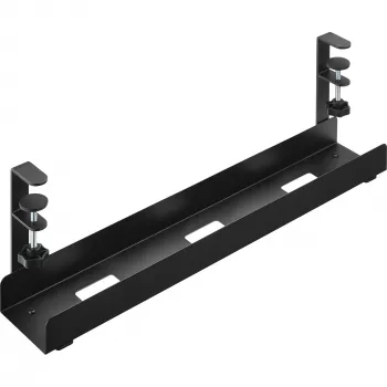 InLine kabelgeleidingsrail, voor montage onder het bureau, met schroefklemmen, zwart