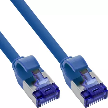 Netwerkkabel InLine® Patchkabel slank 74914B RJ45 Cat.6A 1,5 m blauw