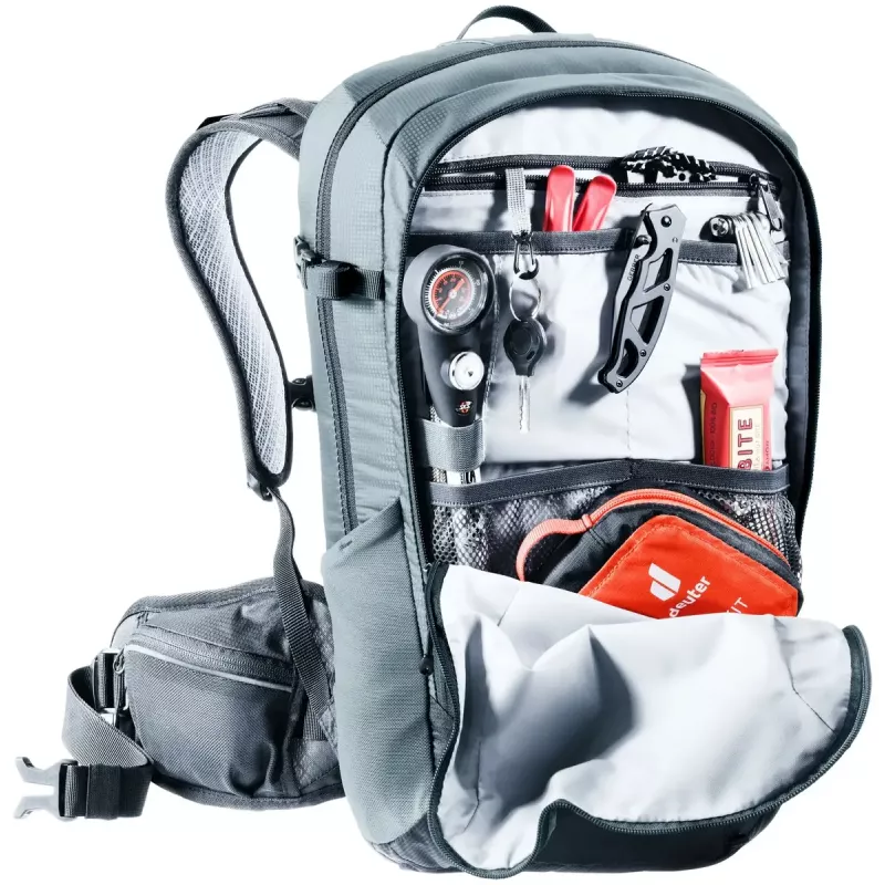 Fietsrugzak Deuter Flyt 12 SL grijs polyamide polyester