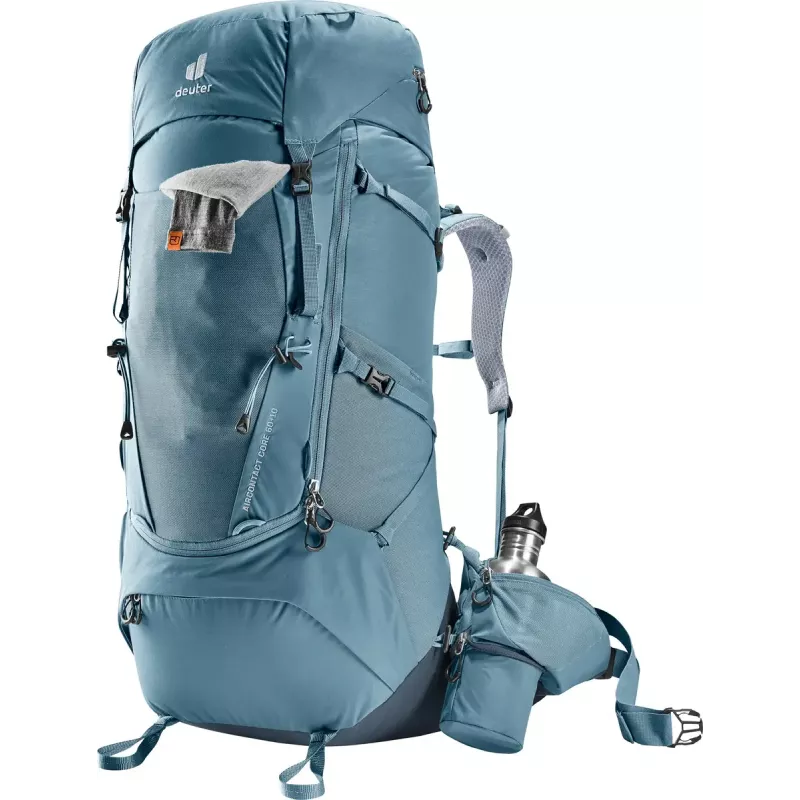 Rugzak DEUTER Aircontact Core 60+10, binnenframe, 60 L (+10 L), 2,31 kg, blauw