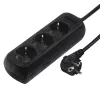Hama 00108841 overspanningsbeveiliging zwart 3 AC-stopcontact(en) 230 V 3 m