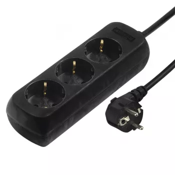 Hama 00108841 overspanningsbeveiliging zwart 3 AC-stopcontact(en) 230 V 3 m