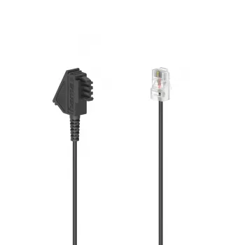 Hama 00201112 telefoonkabel 3 m zwart