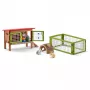 schleich FARM WORLD Konijnenhok, Boerderij, Boerderijdieren / Boerderijspeelgoed, 3 jaar, Meerkleurig, Kunststof