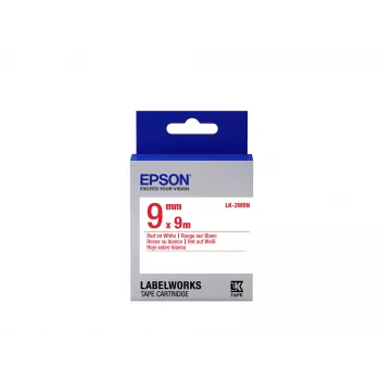 Epson labelcartridge Standard LK-3WRN rood/wit 9mm (9m), rood op wit, Japan, 9 mm, 9 m, 1 stk., 25 mm