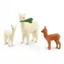 schleich WILD LIFE alpaca-set, bos, wilde dieren / avontuurspeelgoed, 3 jaar, bruin, wit
