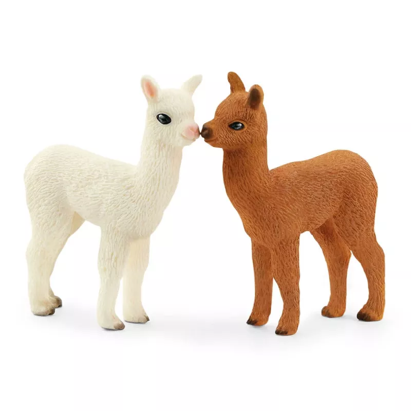 schleich WILD LIFE alpaca-set, bos, wilde dieren / avontuurspeelgoed, 3 jaar, bruin, wit