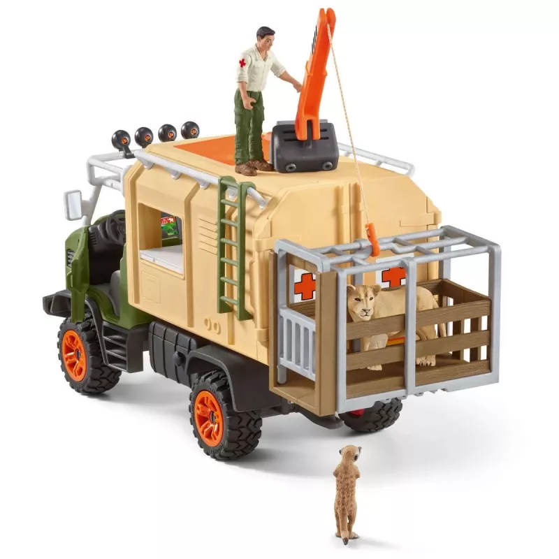 Grote dierenreddingsvrachtwagen Schleich WILD LIFE 42475