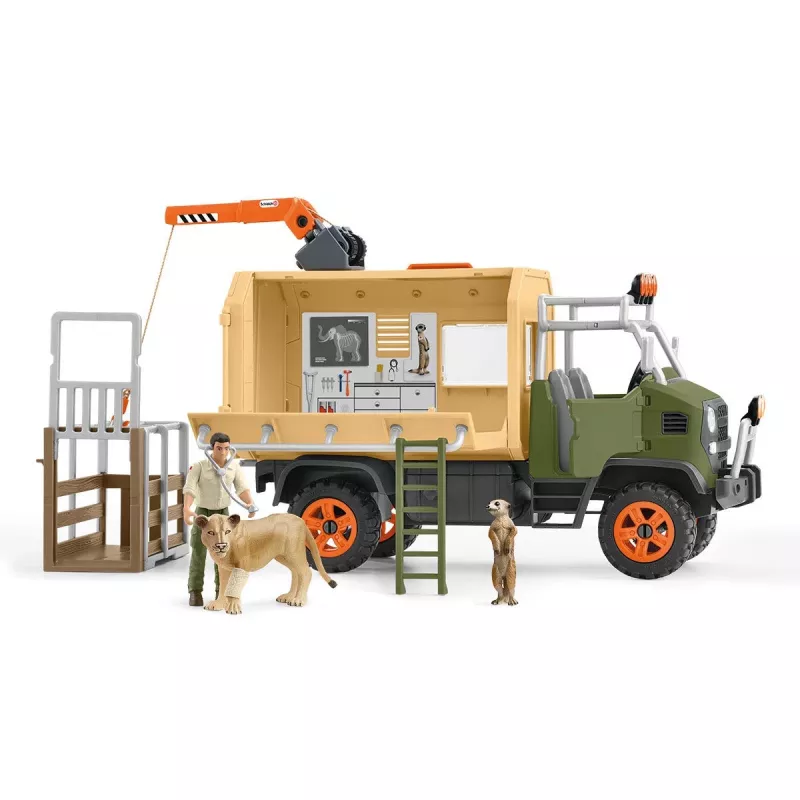 Grote dierenreddingsvrachtwagen Schleich WILD LIFE 42475