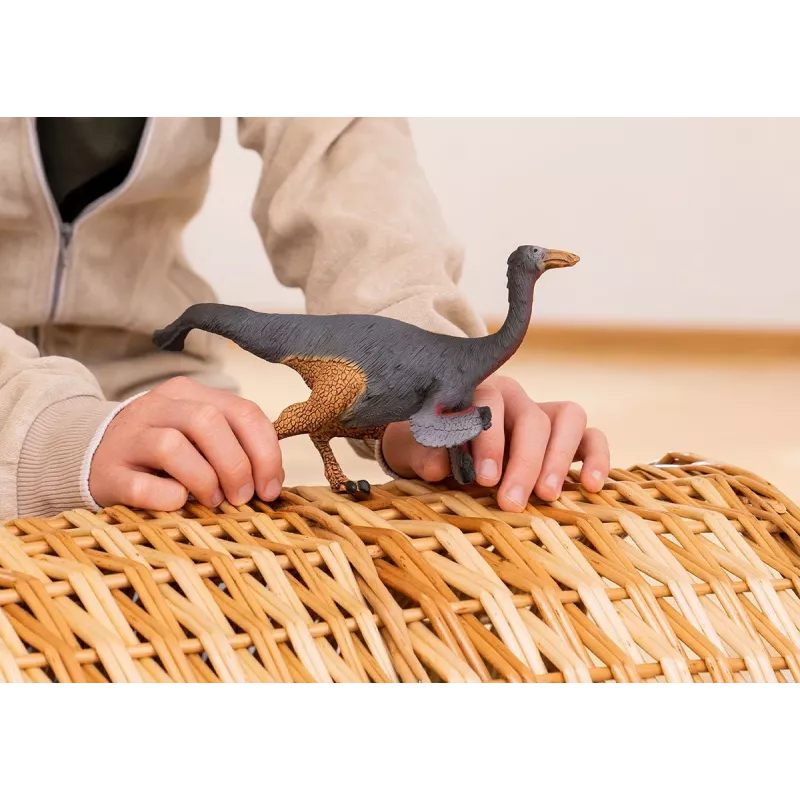 schleich Dinosaurs Gallimimus, 4 jaar, de verovering van de aarde, dinosaurussen en vulkaan, bruin, grijs, rood